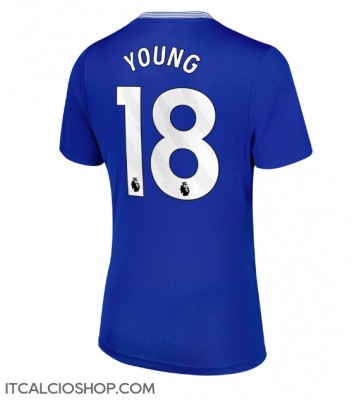 Everton Ashley Young #18 Prima Maglia Femmina 2024-25 Manica Corta